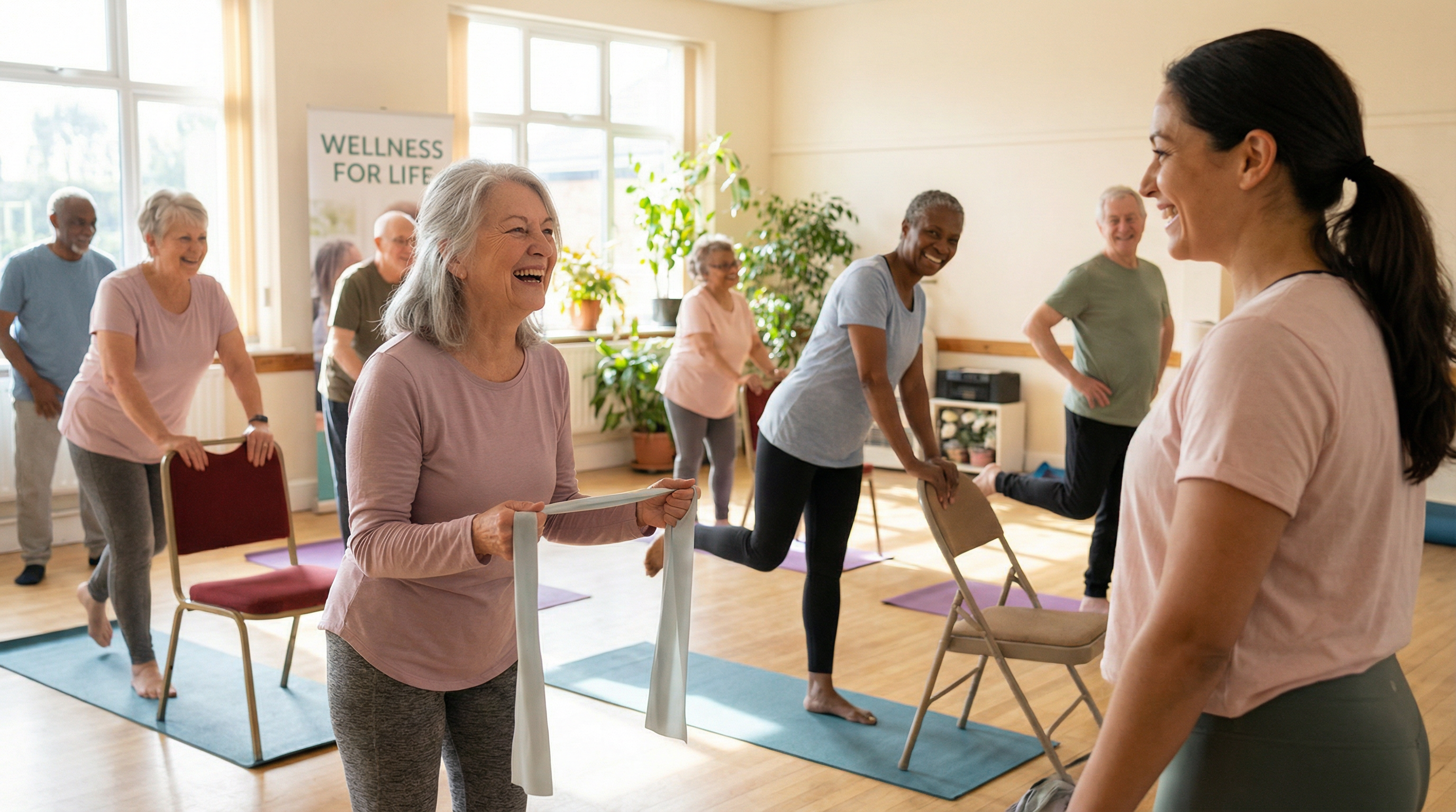 Senioři v wellness programu